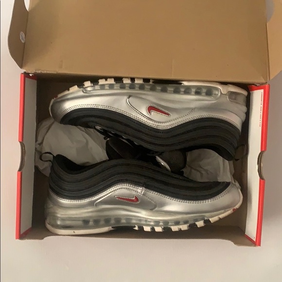 Nike Air Max 97 QS (Metallic Silver) Size 10 - Picture 6 of 6